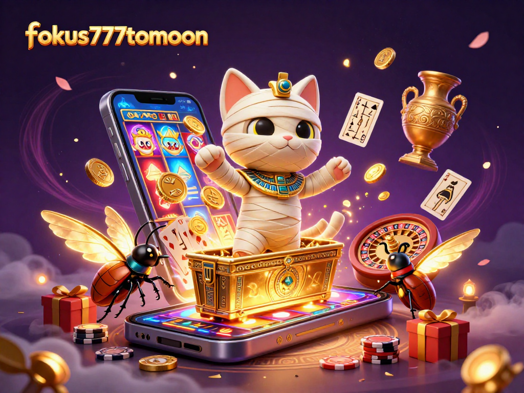 Play slots with fokus777tomoon and enjoy thrilling wins from the Egyptian-themed casino adventure.