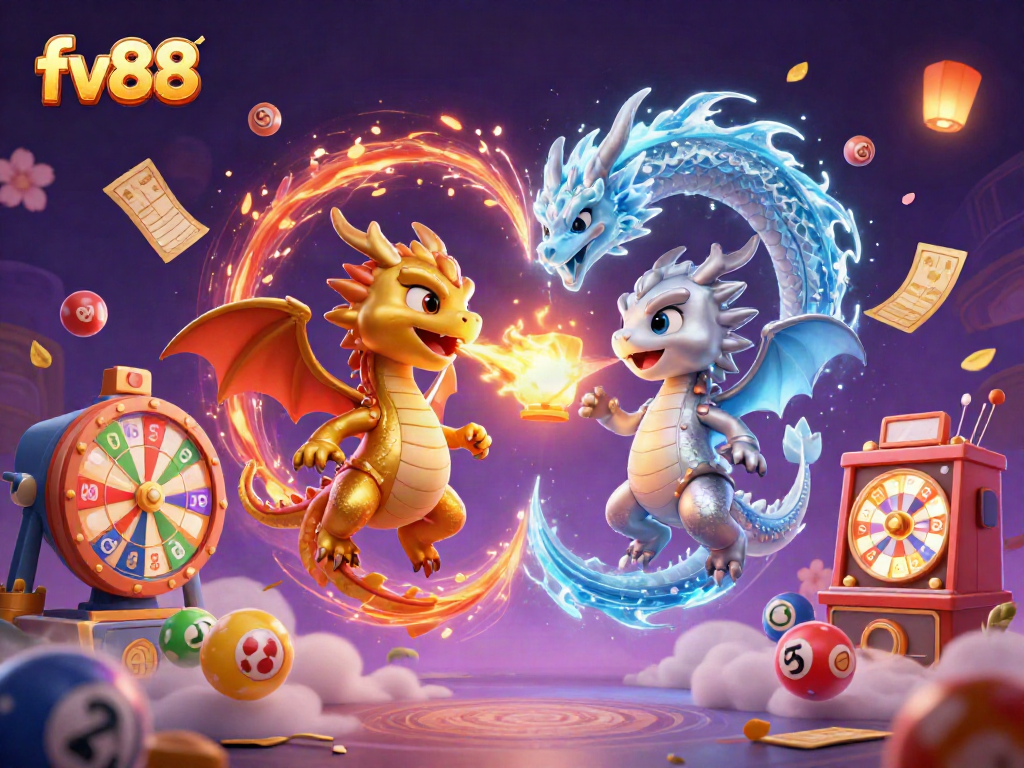 Immerse yourself in FV88's captivating world where magical dragons and vibrant gaming elements create thrilling casino excitement.