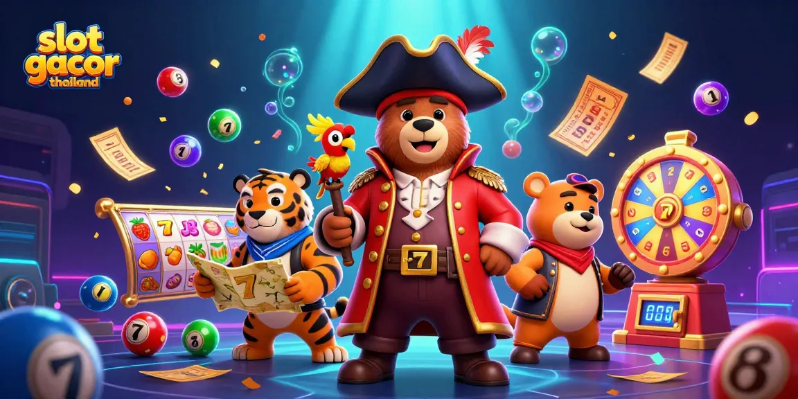 Engage with slot gacor thailand in vibrant 3D illustration featuring dynamic casino elements.
