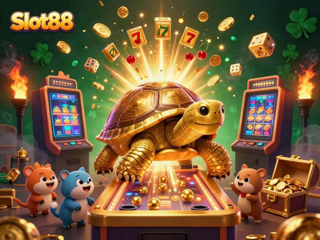 Join the excitement of Slot88 with golden tortoise pinball and jackpot treasures