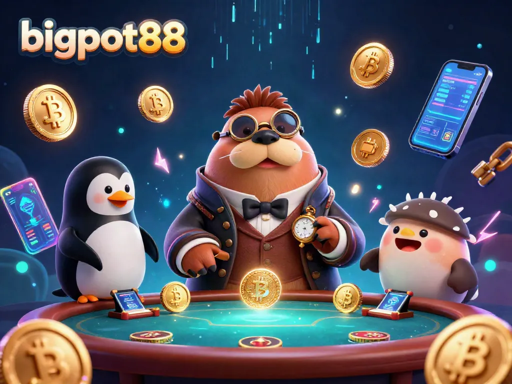 Bermain poker bersama bigpot88 di dunia bawah laut dengan karakter lucu dan elemen kripto