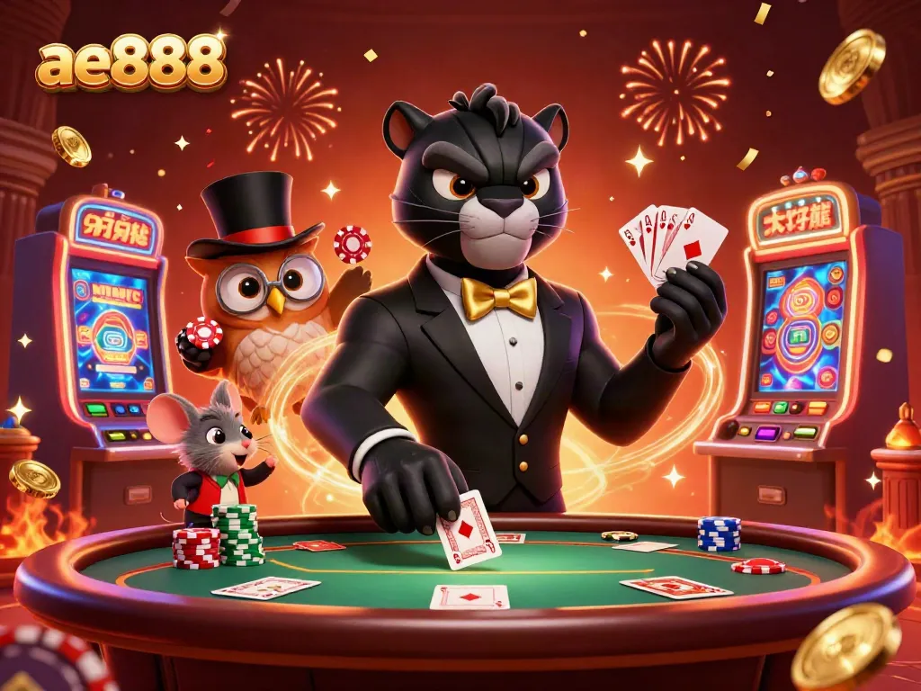 ae888 brings excitement to the casino scene with stylish characters and lively gaming elements.