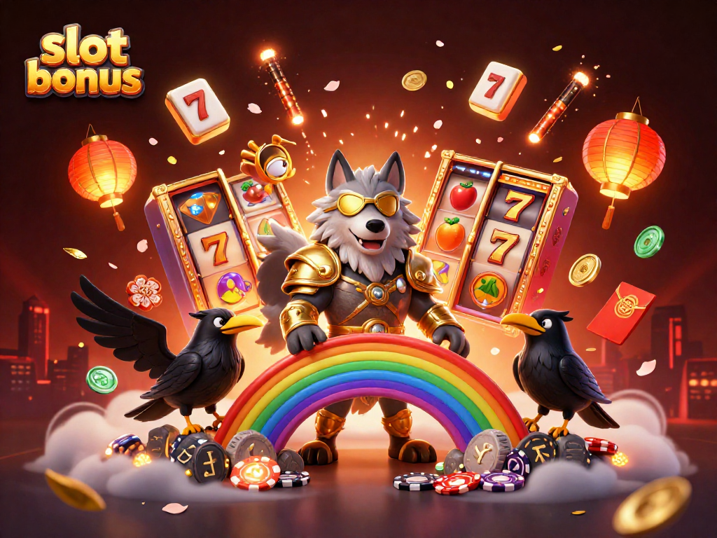 Experience thrilling slot bonus action with Odin and ravens in a dynamic casino scene