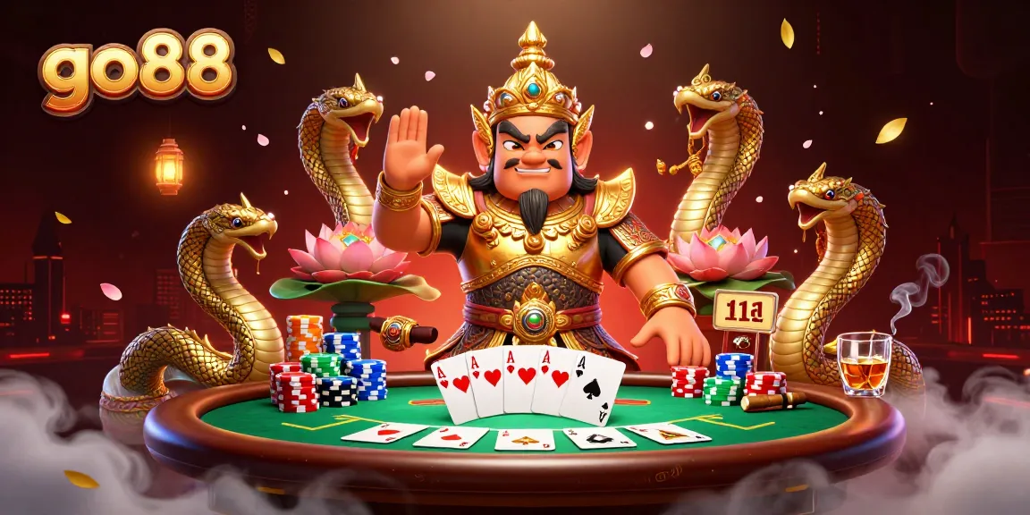 Experience exquisite go88 gameplay with vibrant 3D characters at a bustling poker table.