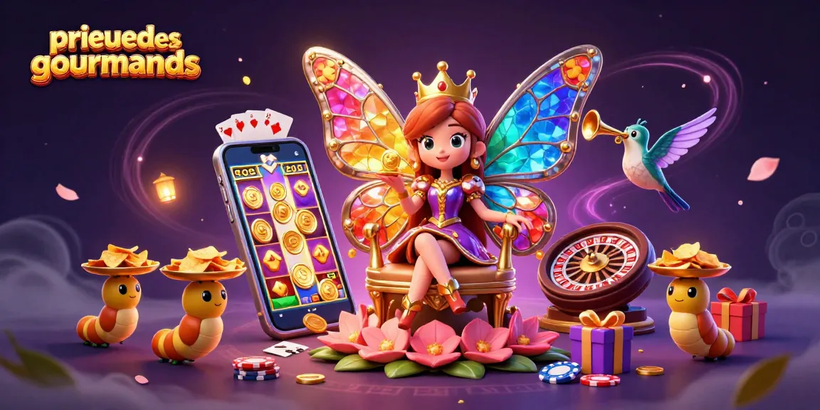 Play exciting games at prieuredesgourmands with a captivating casino-themed illustration featuring a butterfly queen.