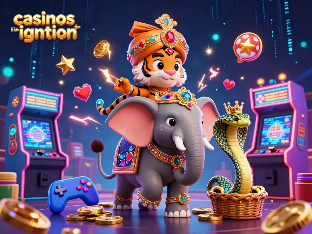 Play at casinos like ignition with vibrant reels, characters, and casino themes in action.