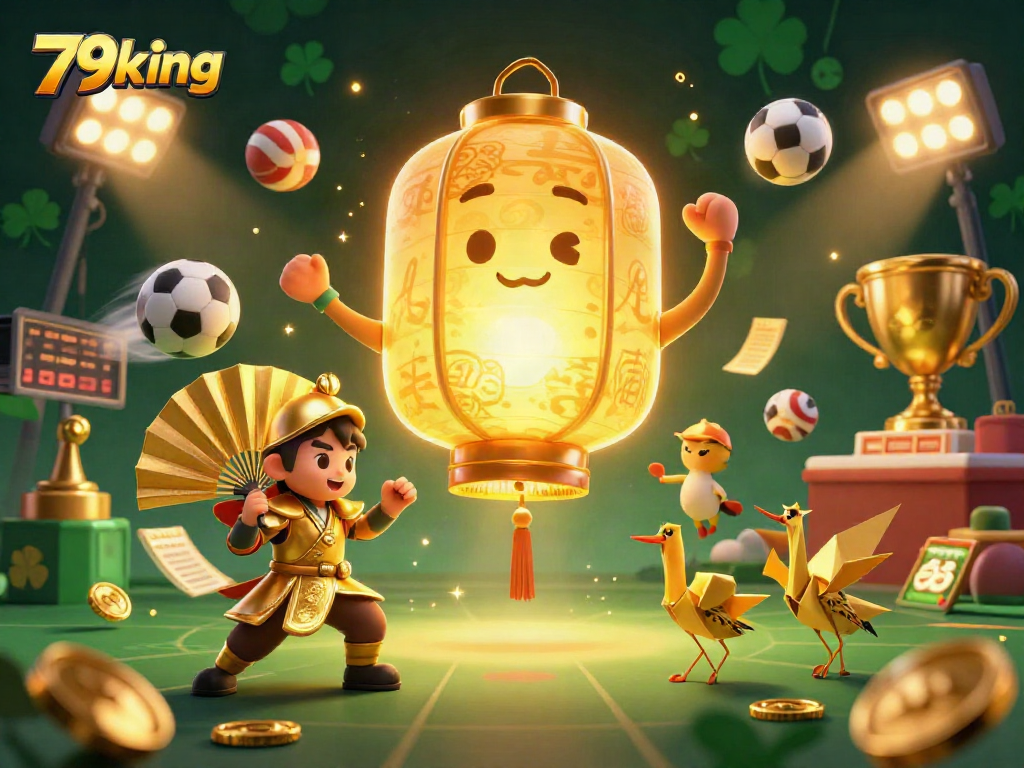 Win big with 79king in a vibrant casino scene featuring dynamic sports elements.