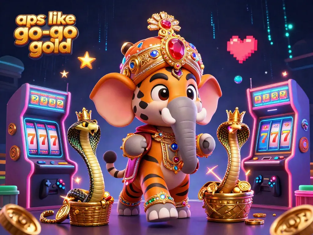Play interactive games like Go Go Gold with vibrant gaming machines and colorful prizes.