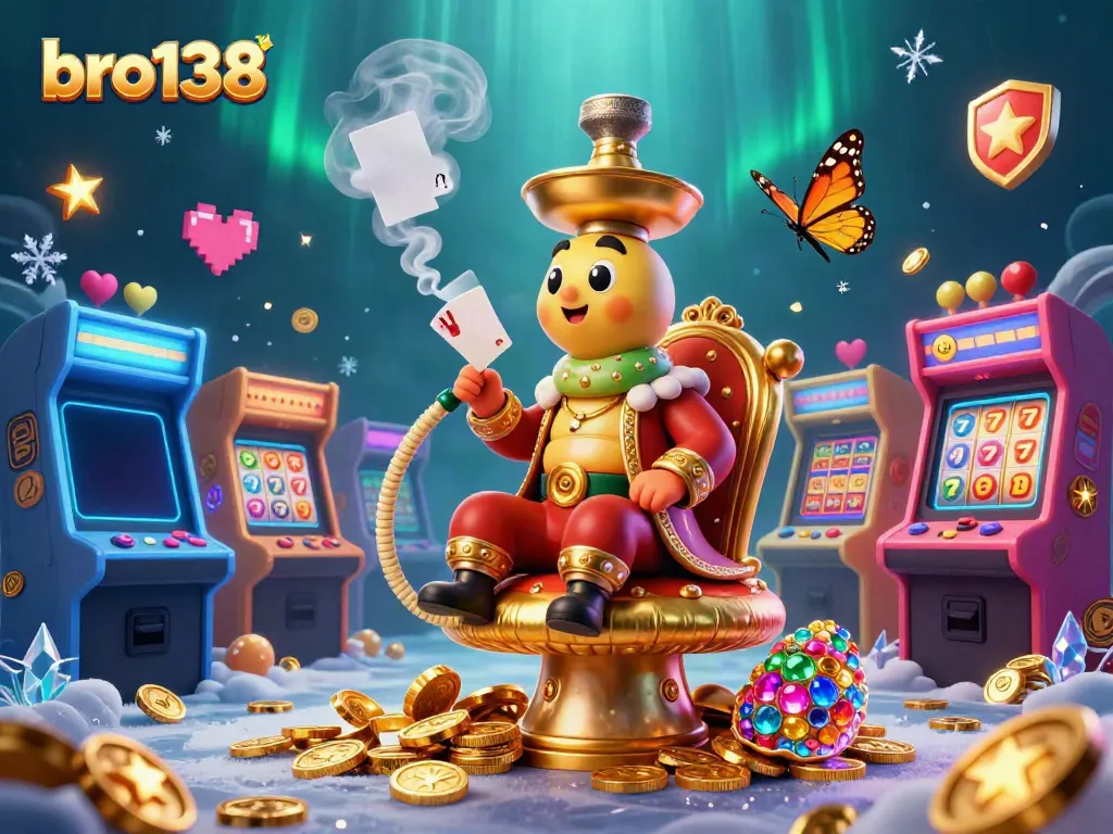 Experience thrilling gameplay with bro138, featuring vibrant casino elements and a whimsical caterpillar character.