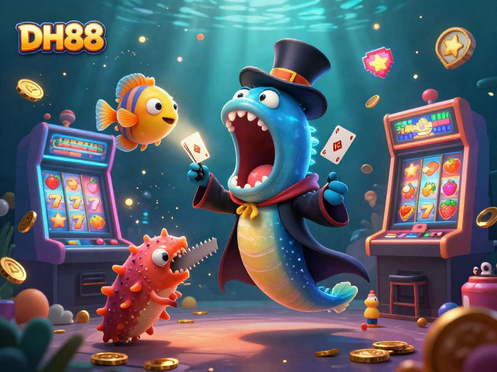 DH88 offers an exciting underwater casino adventure with glowing games and fantastical sea creatures.