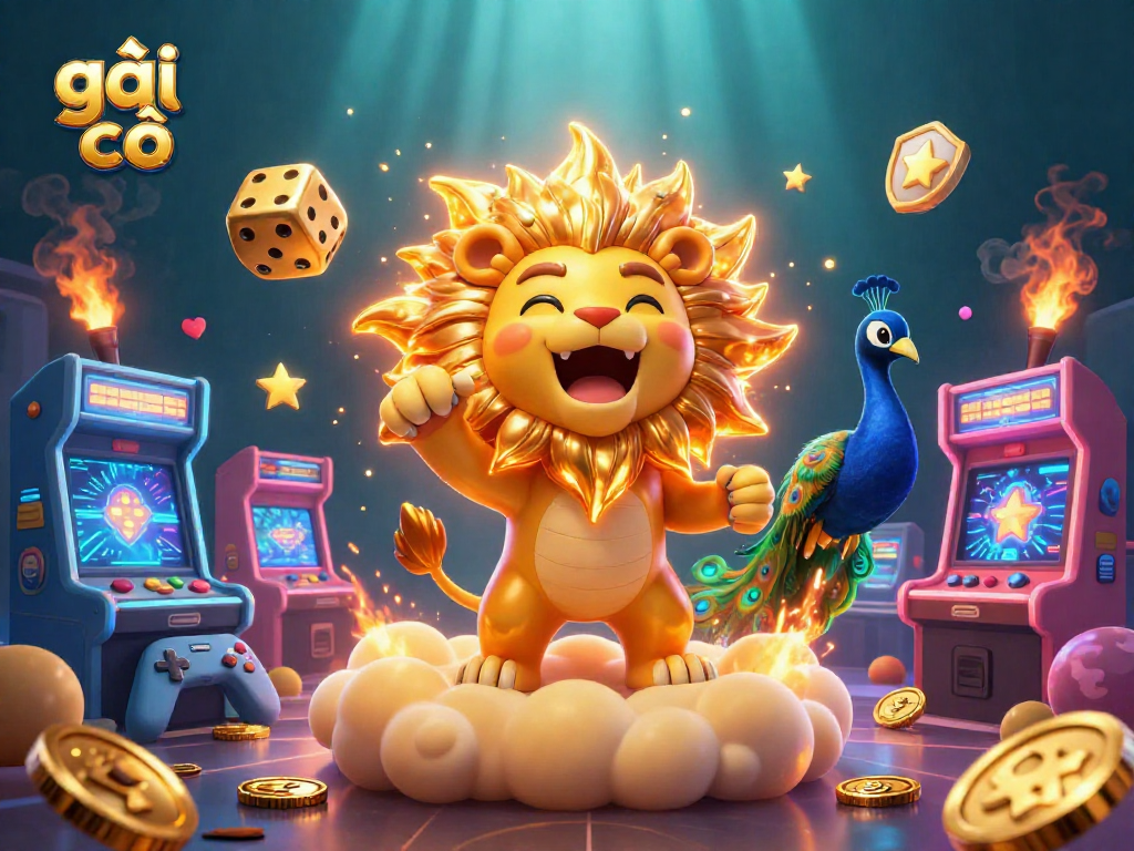 Engage in exhilarating gameplay with gái gọi amidst vibrant casino elements and characters.