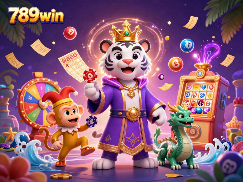 Experience the excitement of 789win with a captivating digital illustration showcasing vibrant casino elements.