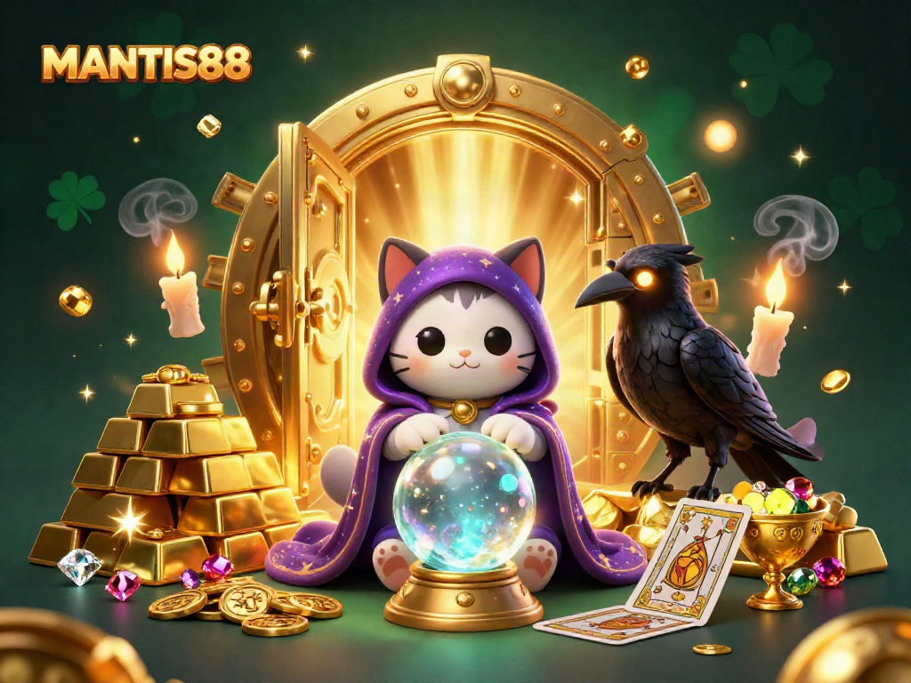 MANTIS88 attracts players with vibrant 3D scenes of fortune and gaming adventures.